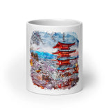 Mug Blanc Chureito Pagoda, Japan Home Travel World Store