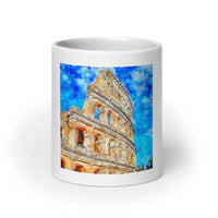 Mug Blanc  Colosseum in Rome, Italy Home Travel World Store