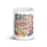 Mug Blanc Colosseum, Italia Home Travel World Store