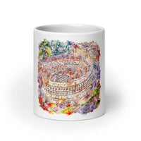 Mug Blanc Colosseum, Italia Home Travel World Store