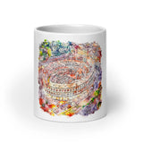 Mug Blanc Colosseum, Italia Home Travel World Store
