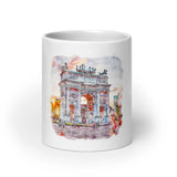 Mug Blanc Peace Arch of Milan, Italy Home Travel World Store