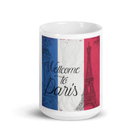 Mug Blanc Welcome to Paris Home Travel World Store