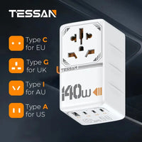 Multiprise international universel de voyage USB C Home Travel World Store