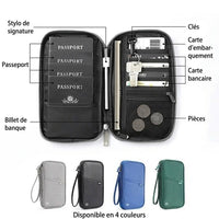 Organisateur de voyage passeport documents multifonction sécurisé Home Travel World Store