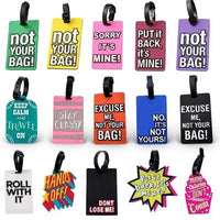 Porte étiquettes de bagage personnalisé (Not Touch Bag) souple et antichoc Home Travel World Store