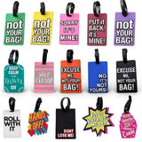 Porte étiquettes de bagage personnalisé (Not Touch Bag) souple et antichoc Home Travel World Store