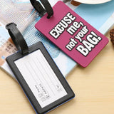 Porte étiquettes de bagage personnalisé (Not Touch Bag) souple et antichoc Home Travel World Store