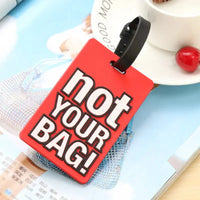Porte étiquettes de bagage personnalisé (Not Touch Bag) souple et antichoc Home Travel World Store