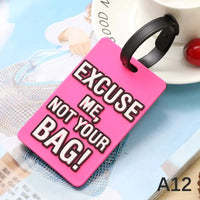 Porte étiquettes de bagage personnalisé (Not Touch Bag) souple et antichoc Home Travel World Store