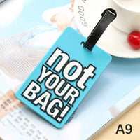 Porte étiquettes de bagage personnalisé (Not Touch Bag) souple et antichoc Home Travel World Store