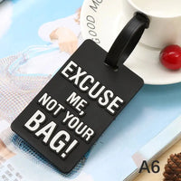 Porte étiquettes de bagage personnalisé (Not Touch Bag) souple et antichoc Home Travel World Store
