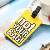 Porte étiquettes de bagage personnalisé (Not Touch Bag) souple et antichoc Home Travel World Store