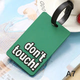 Porte étiquettes de bagage personnalisé (Not Touch Bag) souple et antichoc Home Travel World Store