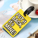 Porte étiquettes de bagage personnalisé (Not Touch Bag) souple et antichoc Home Travel World Store