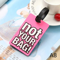Porte étiquettes de bagage personnalisé (Not Touch Bag) souple et antichoc Home Travel World Store