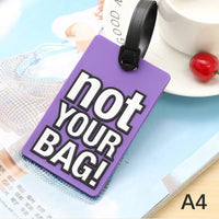 Porte étiquettes de bagage personnalisé (Not Touch Bag) souple et antichoc Home Travel World Store