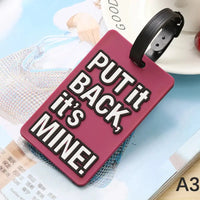 Porte étiquettes de bagage personnalisé (Not Touch Bag) souple et antichoc Home Travel World Store