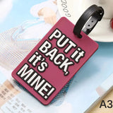 Porte étiquettes de bagage personnalisé (Not Touch Bag) souple et antichoc Home Travel World Store