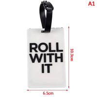 Porte étiquettes de bagage personnalisé (Not Touch Bag) souple et antichoc Home Travel World Store