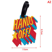 Porte étiquettes de bagage personnalisé (Not Touch Bag) souple et antichoc Home Travel World Store