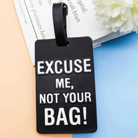 Porte étiquettes de bagage personnalisé (Not Touch Bag) souple et antichoc Home Travel World Store