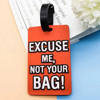 Porte étiquettes de bagage personnalisé (Not Touch Bag) souple et antichoc Home Travel World Store