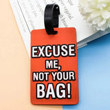 Porte étiquettes de bagage personnalisé (Not Touch Bag) souple et antichoc Home Travel World Store