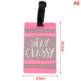 Porte étiquettes de bagage personnalisé (Not Touch Bag) souple et antichoc Home Travel World Store