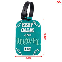 Porte étiquettes de bagage personnalisé (Not Touch Bag) souple et antichoc Home Travel World Store