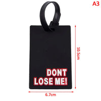 Porte étiquettes de bagage personnalisé (Not Touch Bag) souple et antichoc Home Travel World Store