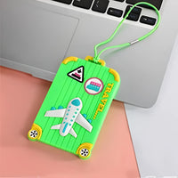 Porte étiquettes de bagage souple pour enfants Home Travel World Store