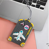 Porte étiquettes de bagage souple pour enfants Home Travel World Store