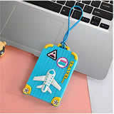 Porte étiquettes de bagage souple pour enfants Home Travel World Store