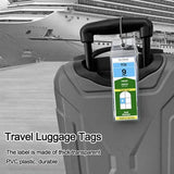 Porte étiquettes de bagage transparent (Bateau croisière) Home Travel World Store