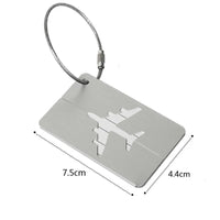 Porte étiquettes de bagage en Aluminium Home Travel World Store