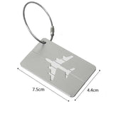 Porte étiquettes de bagage en Aluminium Home Travel World Store