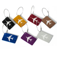 Porte étiquettes de bagage en Aluminium Home Travel World Store