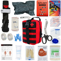 First Aid Kit Outdoor Survival Gear Molle Bag Medical Emergency IFAK Airway Military Tactical Tourniquet Bleeding Israel Bandage Home Travel World Store