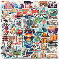 Kit Autocollants de voyage Rétro ( Home Travel ) Home Travel World Store