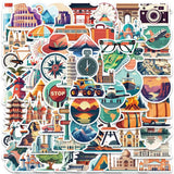 Kit Autocollants de voyage Rétro ( Home Travel ) Home Travel World Store