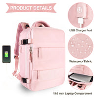 Sac à dos, grande capacité, étanche, pour ordinateur portable avec USB Home Travel World Store