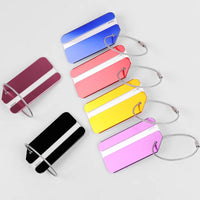 Porte étiquettes de bagage en Aluminium Home Travel World Store