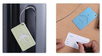 Porte étiquettes de bagage en Aluminium Home Travel World Store