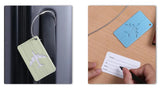 Porte étiquettes de bagage en Aluminium Home Travel World Store