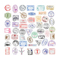 Kit Autocollants Tampon de voyage ( Home Travel ) Home Travel World Store