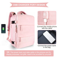 Sac à dos, grande capacité, étanche, pour ordinateur portable avec USB Home Travel World Store