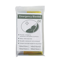 10-1PCS Emergency Blanket Thermal Windproof Outdoor Survive First Aid Military Rescue Kit Waterproof Foil Blanket Hiking Camping Home Travel World Store