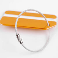 Porte étiquettes de bagage en Aluminium Home Travel World Store