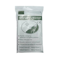 10-1PCS Emergency Blanket Thermal Windproof Outdoor Survive First Aid Military Rescue Kit Waterproof Foil Blanket Hiking Camping Home Travel World Store